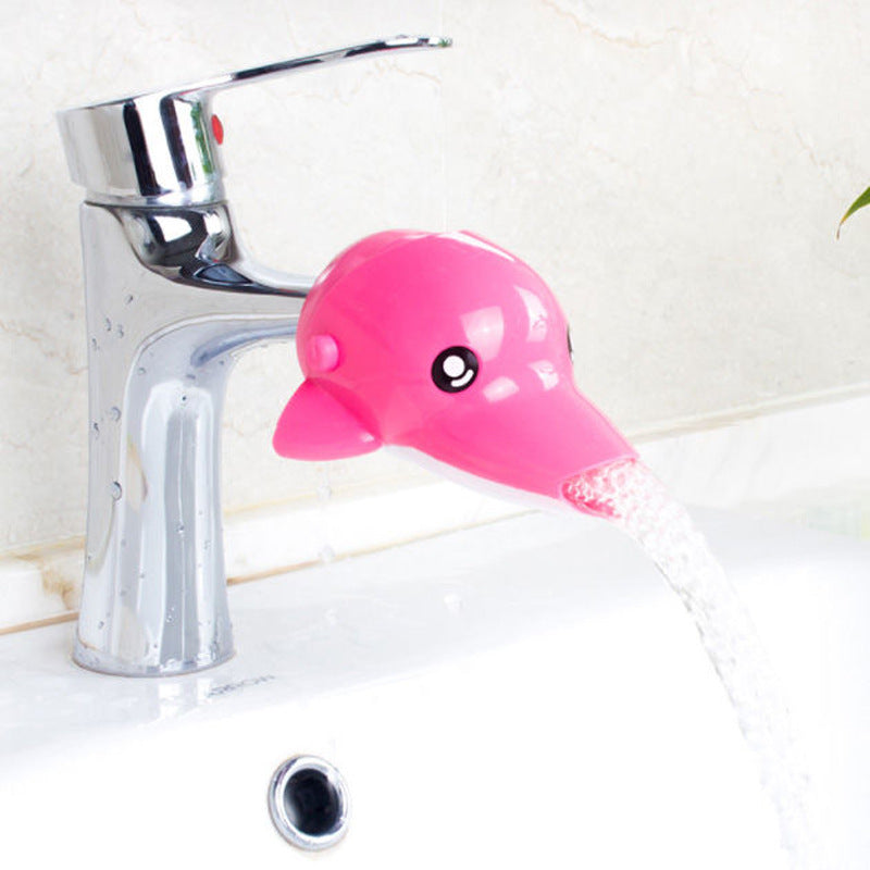 Factory direct: baby & kids silicone hand washing aid - anti-splash extended spout faucet extender for sinks