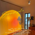 hot model non-setting sunset atmosphere aisle spotlight living room home background wall entrance small hill embedded