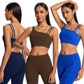 Fashion cross-border spring and summer yoga clothes, elegant back vest, push-up bubble wrap running sports fitness clothes suit