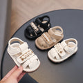 Summer new baby girl sandals non-slip soft sole first walker shoes closed toe boys shoes beach kids shoes 0-2 years