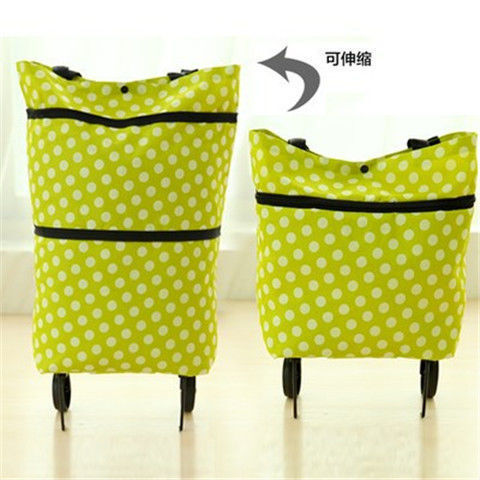 Shopping bag Korean version of Oxford cloth folding dual-purpose tug bag foldable shopping bag, portable travel bag wholesale
