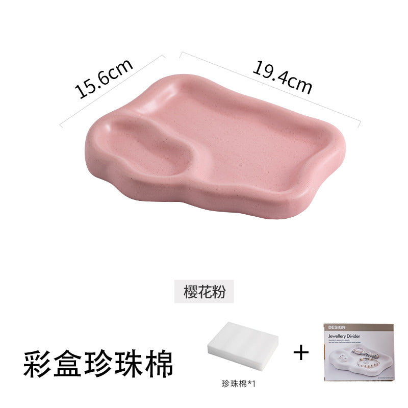 Insaccessible luxury desktop jewelry storage display tray popular photo props good-looking stylish tray storage tray