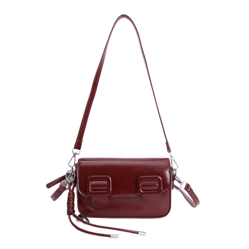 women's bag wholesale: fashionable cambridge bag, vintage versatile patent leather, high-end texture shoulder bag, autumn/winter crossbody bag