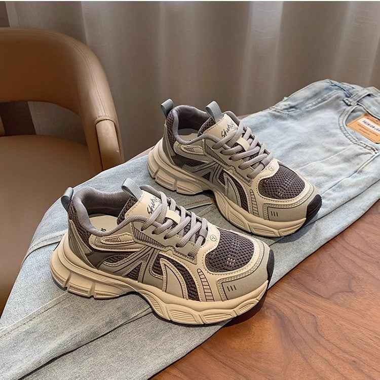 Dad shoes women's spring & fall 2026 new women's shoes easiest for matchthick sole shoes best selling casual shoes height increasing sports shoes