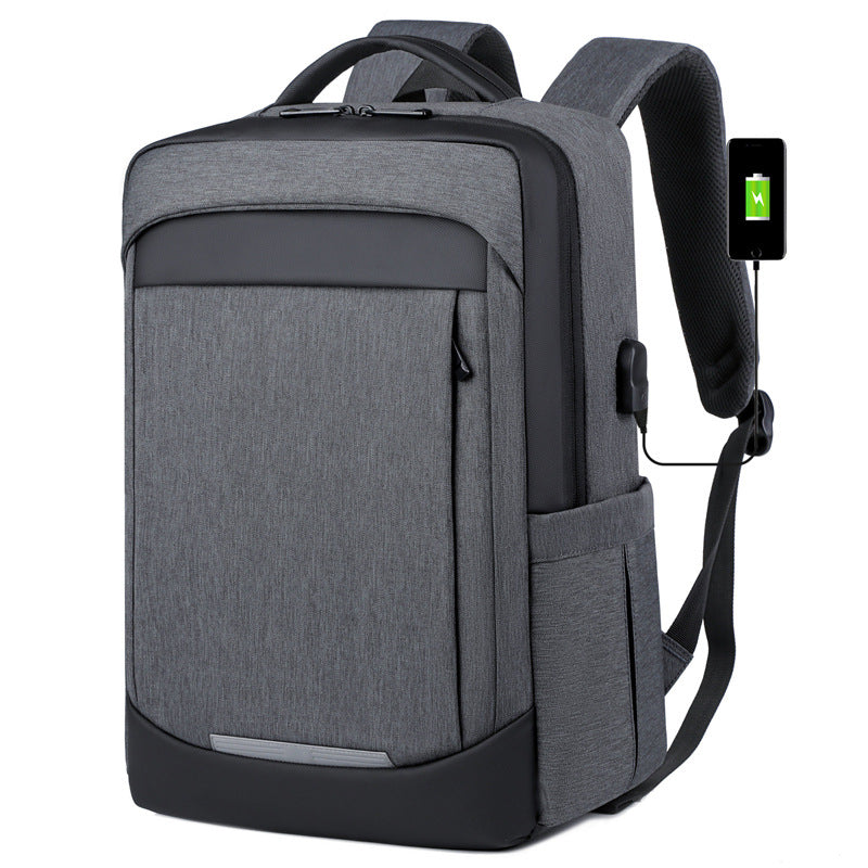 Backpack Men's Business Computer Backpack Large Capacity USB Charging Lightweight Travel Backpack Printable Logo