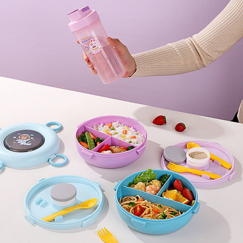 304 stainless steel fruit box - divided salad & bento box - compartmentalized kids' lunch box - insulated picnic box