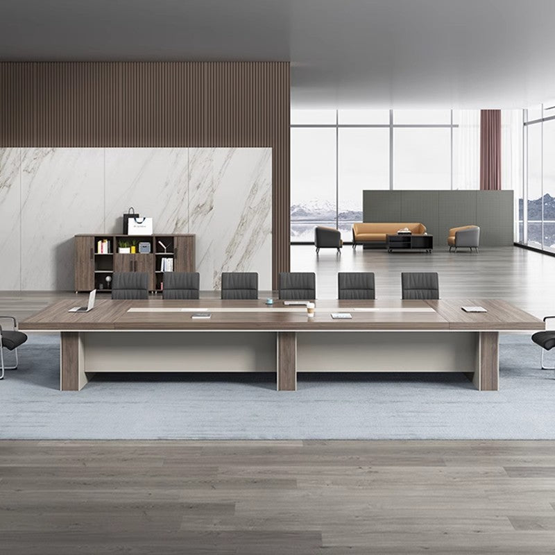 Conference table workstation long table conference room reception desk large conference table minimalist modern table and chair set