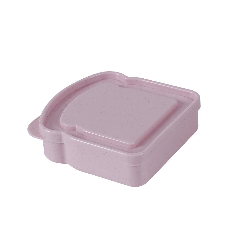japanese style crisper plastic for homesuit toast wheat straw sandwich storage box outdoor portable lunch box