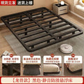 Popular minimalist floating bed 1.68m italian-inspired light luxury bed frame iron frame apartment bed without headboard bed style iron frame bed