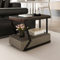 All solid wood movable coffee table smart sofa side table modern casual corner table living room multifunctional storage cabinet movable