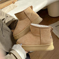 Snow boots for women 2026new arrivalwinterthick sole birkenstock cotton shoes fleece-linedthickened short boots non-slipheattechnortheast