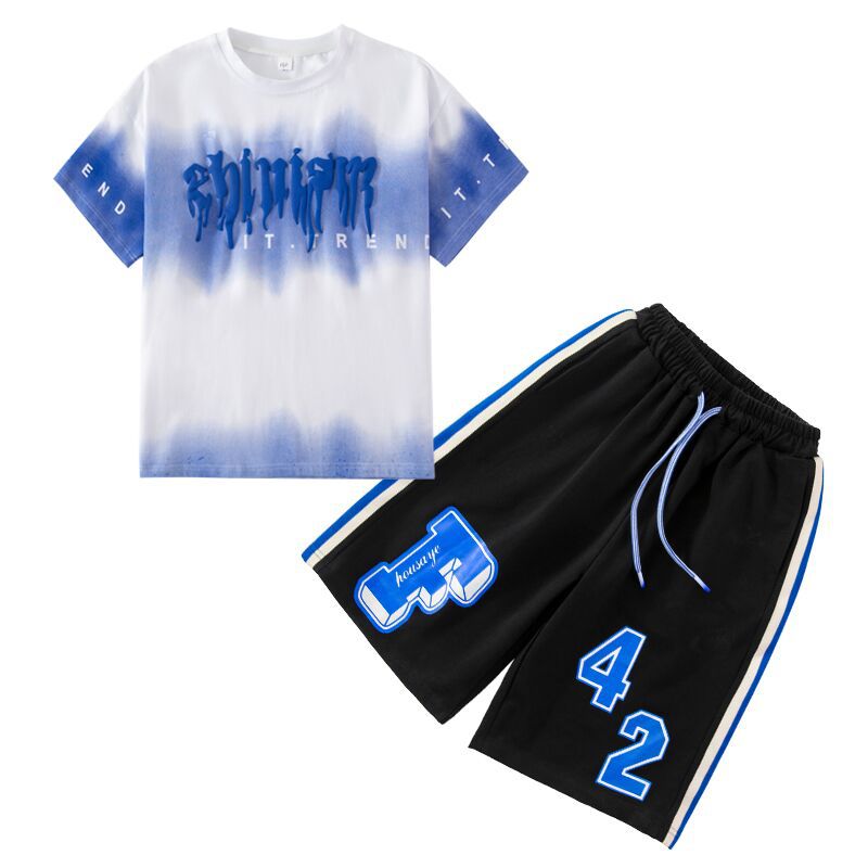 Boys' summer outfit set: new  lightweight summer style for older boys - sporty, cool, and trendy