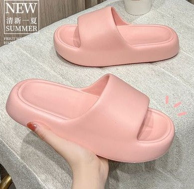 Accessible luxury shit-stepping sandals for women, wedding red, zodiac year, couple, wedding, home use, thick sole indoor slippers
