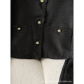 Women's  fall/winter new collection: french chic "it girl" style tweed suit set - elegant short jacket