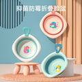 Newborn baby wash basin foldable three-piece set - baby bath & bottom wash, portable & hangable for home use