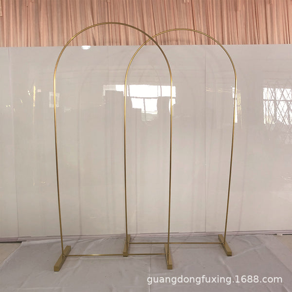 Stainless steel shelves, arch background, arched shelves, stage shelves, flower wall shelves, wedding decoration