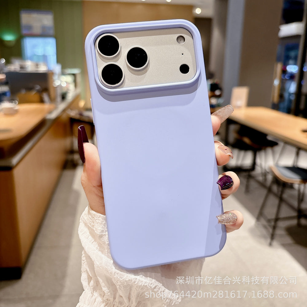 Suitable for iphone17promax large hole liquid silicone magnetic phone case new cross-border apple 15 protective cover