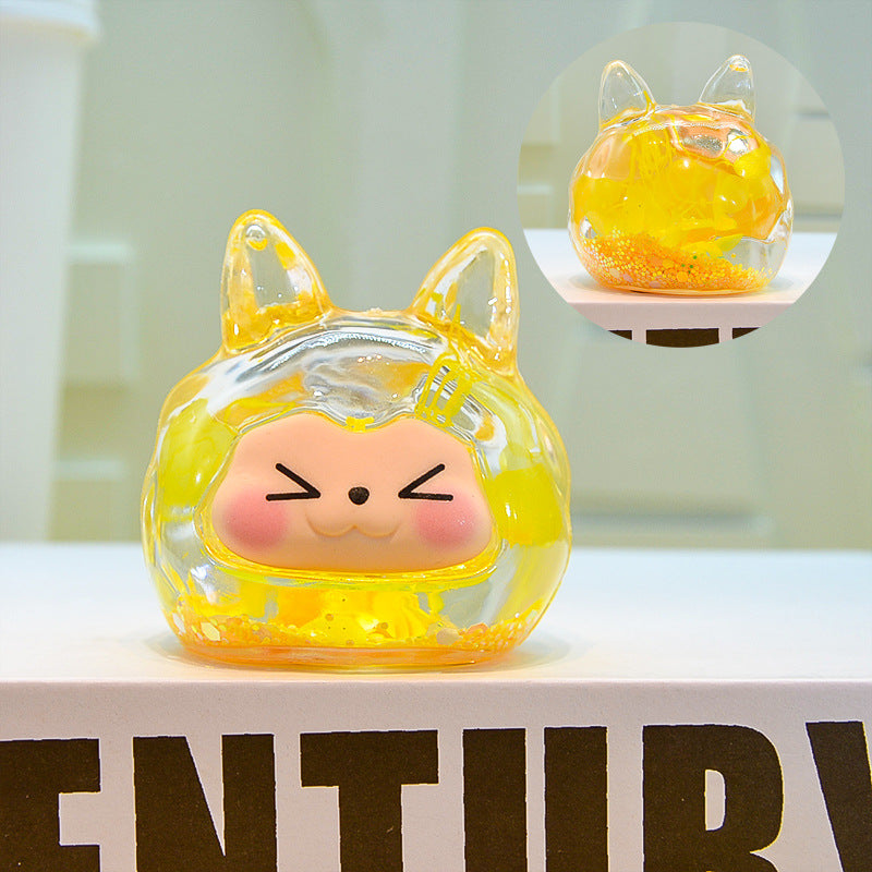 oversized three-dimensional quicksand KIKI shopping mall blind box figure desktop ornament car pendant DIY jewelry accessories