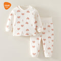 Babibele baby clothes autumn and winter quilted baby kids thin cotton high waist belly protection home clothes kidsintimatessuit