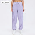 Spring/summer loose fit breathable athletic pants - mid-rise drawstring straight leg joggers - convertible style - lightweight casual pants d26019