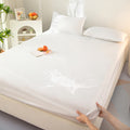 2024 new arrival: solid color tpu waterproof fitted sheet - class a, machine washable, mattress protector for innerspring mattresses