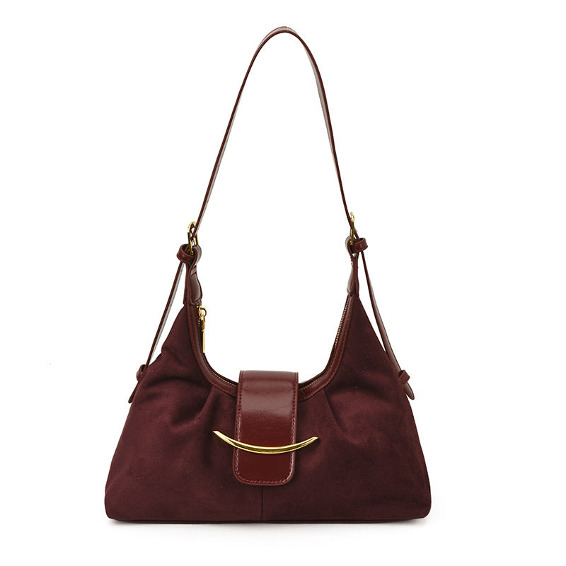 Women's fall/winter bags 2025: new trendy, high-end, retro, popular, and versatile shoulder bag/crossbody dumpling bag
