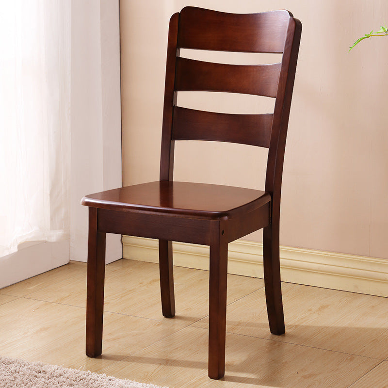 Solid wood chair backrest dining chair - comfortable for extended use - chinese style restaurant minimalist wooden dining chair