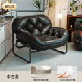 Lazy sofa for home lunch break living room casual single sofa bedroom small apartment balcony medieval style grid sofa chair