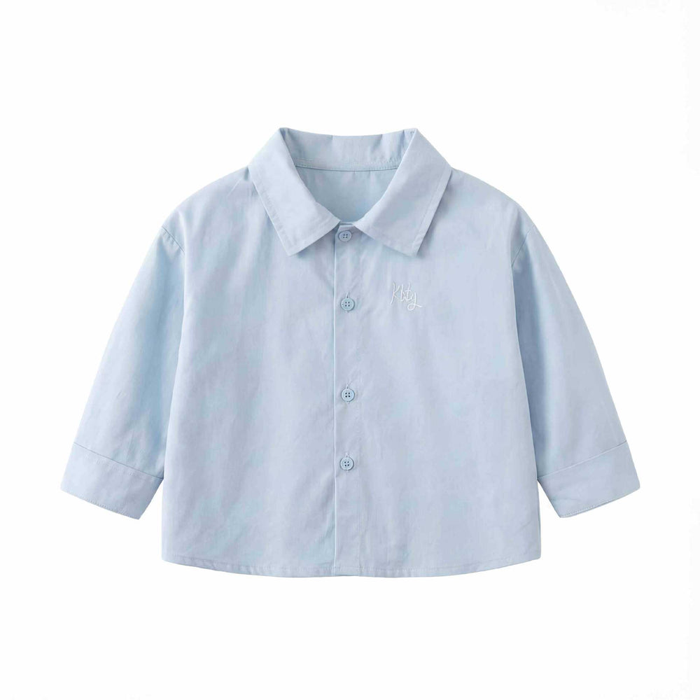 Kids' new autumn collection: korean style pure cotton shirts - stylish and trendy tops for boys and girls. casual, fresh, and versatile blouses
