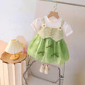 Girls' clothing: new  summer collection - baby & toddler princess dresses, stylish children's new chinese style short-sleeve dresses