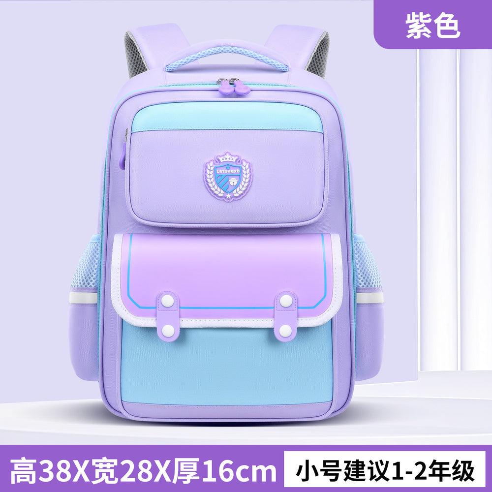 New british style elementary school backpack for girls, grades 1-6, ultra-lightweight, spine-protecting children's backpack - wholesale