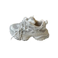 Hong kong style retrobest selling dad shoes for women 2026new arrival small breathable round toe lightweight thick sole dirty sneakers