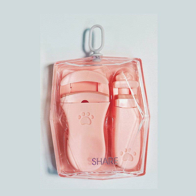 Keqi's basic partial eyelash curler is small, cute, easy to carry, long-lasting and curled, individually packaged, exclusively for cross-border supply