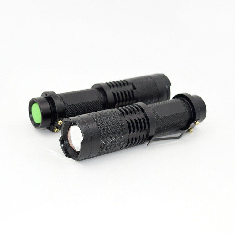 Cross-border hot-selling SK98 telescopic zoom strong light flashlight 18650 mini T6 flashlight