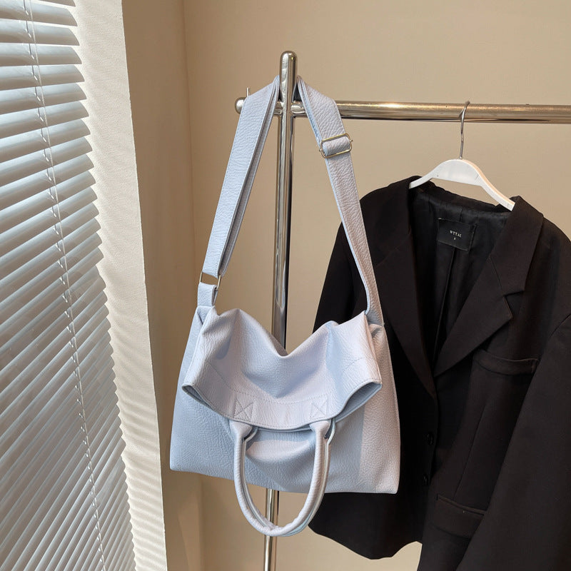 Cross-border large-capacity bag women's summer 2025 new versatile messenger bag casual shoulder commuter tote bag