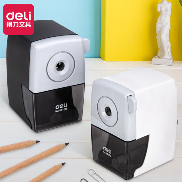 Deli Stationery 0610B Pencil Sharpener Student Cute Pencil Sharpener Creative Pencil Sharpener Hand Crank Pencil Sharpener Pencil Sharpener