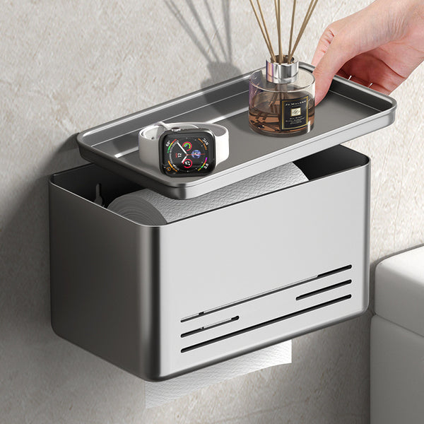 Toilet toilet carton non-punching waterproof wall-mounted toilet roll paper holder paper towel pumping box toilet paper rack