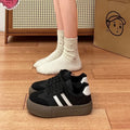 Versatile german army trainers (gats) women's shoes - new spring/summer 2025 collection: chunky sole white sneakers, retro agnes shoes, casual athletic skate shoes