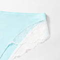 Exportfashion seamless ice silk women's low waist briefs sexylacepatchworkplaid breathable underwear women