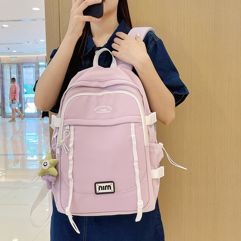 New large-capacity leisure backpack, universal and durable backpack for junior high school students and high school students