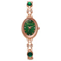 New arrival shangmei brand high-looking casualfashionelegantaccessible luxury diamond-encrusted retro oval watch women's watch