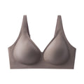 french seamless bra thin jelly glue soft support breast reduction fashion women's plus size bra