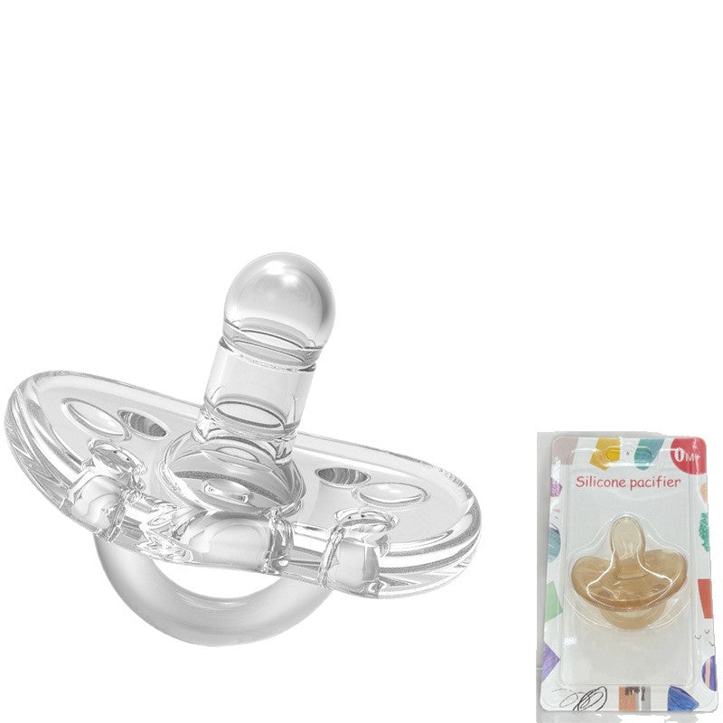 English card factory direct sales, all liquid silicone, thumb type, nipple type, infants and young children sleep well, all silicone safety