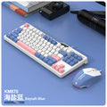 Viper km870 wired mechanical feel keyboard and mouse combo - 87-key gaming pc usb keyboard and mouse set