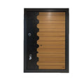 Russian door central asia turkish mdf panel door thermal insulation entrance apartment door export engineering steel security door