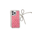 Bowknot iphone 17 air glitter diamond star phone case apple 16 pro rhinestone bracelet protective cover 15