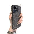 Leopard print leather texture phone case for iphone 17, protective cover for iphone 15 pro max, apple 15 with lens film, cross-border