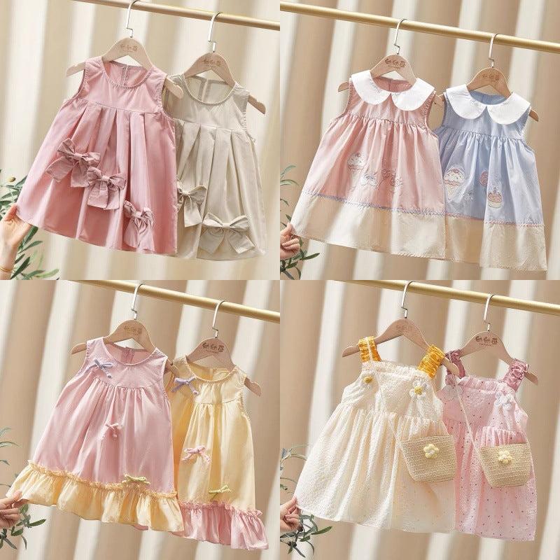 Girls' dresses:  summer new korean style, chic baby cute mesh skirt, princess dress, wholesale for export