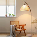 Floor lamp retro wabi-sabi chinese style chinoiserie zen b&b bamboo art living room tea room study reading bedside lamp