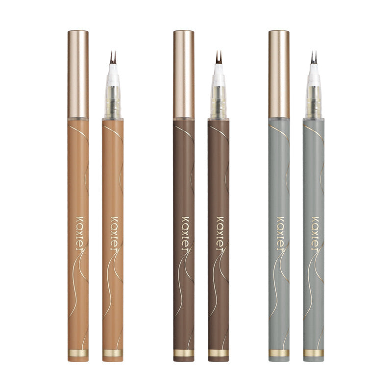 Cahill's new lower eyelash pen, two-claw eyeliner pen, waterproof and sweat-proof, extremely fine, quick-drying bifurcated eyebrow pencil aegyo sal pen.